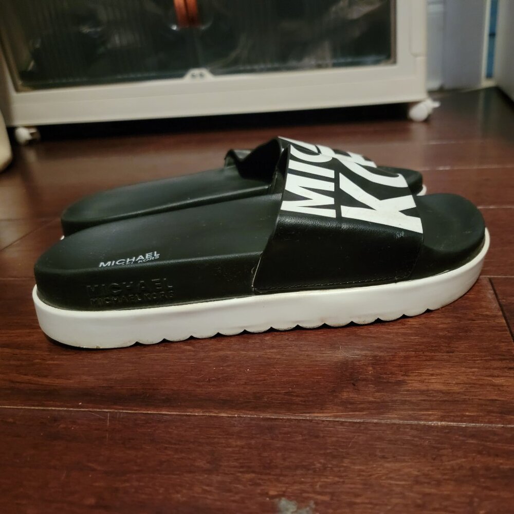 Michael Kors Black Slide Sandals - Picture 5 of 14